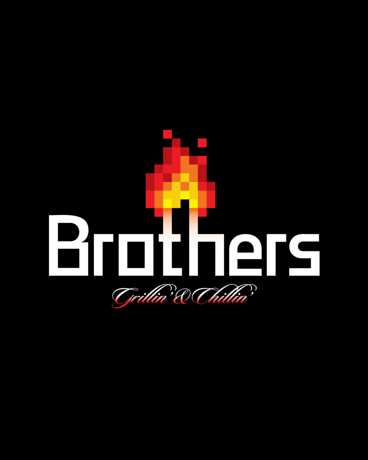 Εξώφυλλο έργου Brothers · Grillin' and Chillin', Σχεδιασμός λογοτύπου από τον Άγγελο Κουρτίδη