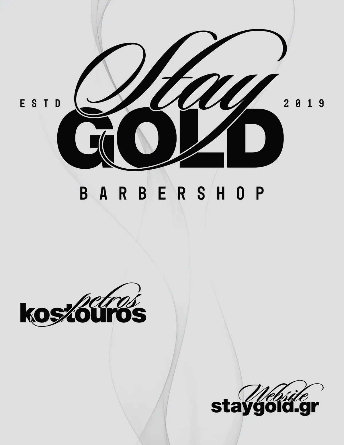 Stay Gold Barbershop, Εταιρική ταυτότητα, εικόνα 3