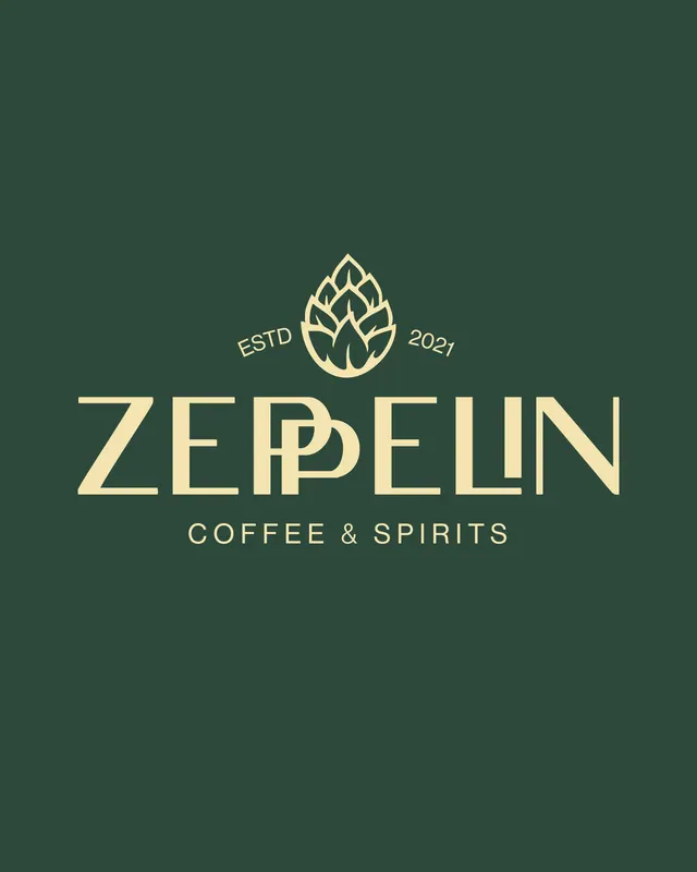 Εξώφυλλο έργου Zeppelin Coffee and Spirits, Σχεδιασμός εκδηλώσεων και social από τον Άγγελο Κουρτίδη