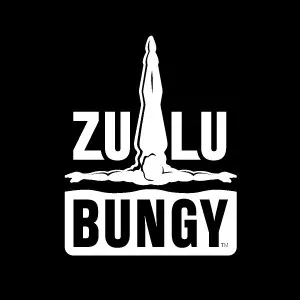 Λογότυπο Zulu Bungy σε μαύρο φόντο