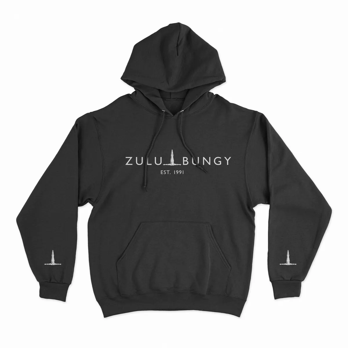 Μαύρο φούτερ με το λογότυπο Zulu Bungy