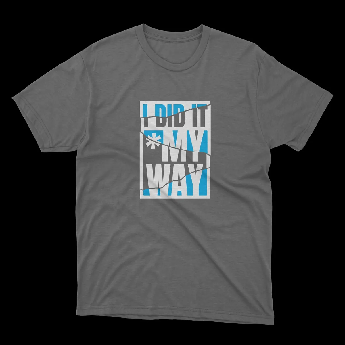 Μπλουζάκι Zulu Bungy «I did it my way» σε μπλε